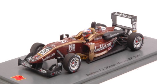 Immagine di DALLARA F312 MERCEDES F.ROSENQVIST 2014 N.20 WINNER MACAU GP 1:43