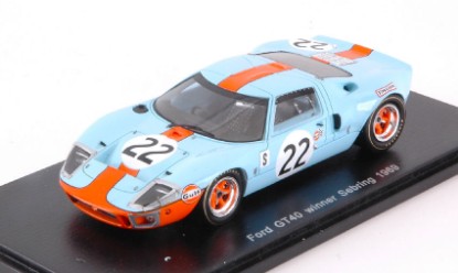 Immagine di FORD GT40 N.22 WINNER 12 H SEBRING 1969 J.ICKX-J.OLIVER 1:43
