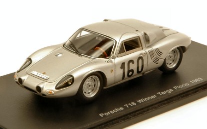 Immagine di PORSCHE 718 GTR N.160 WINNER TARGA FLORIO 1963 J.BONNIER-C.M.ABATE 1:43