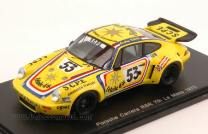 Immagine di PORSCHE CARRERA RSR N.53 7th LM 1975 BORRAS-MOISSON-CACHIA 1:43