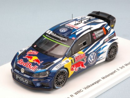 Immagine di VW POLO R WRC N.9 3rd MONTE CARLO 2015 A.MIKKELSEN-O.FLOENE 1:43