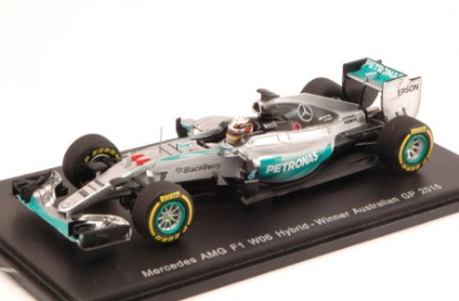 Immagine di MERCEDES F1 W06 L.HAMILTON 2015 N.44 WINNER AUSTRALIAN GP 1:43