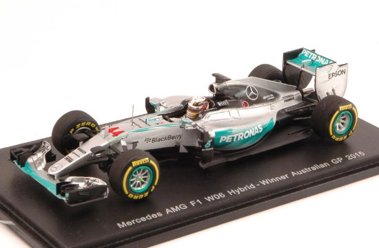 Immagine di MERCEDES F1 W06 L.HAMILTON 2015 N.44 WINNER AUSTRALIAN GP 1:43