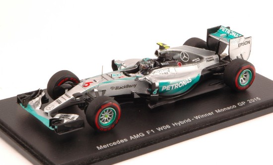 Immagine di MERCEDES F1 W06 N.ROSBERG 2015 N.6 WINNER MONACO GP 1:43