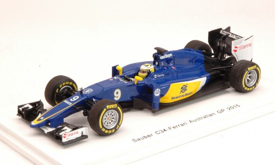 Immagine di SAUBER C34 FERRARI M.ERICSSON 2015 N.9 8th AUSTRALIAN GP 1:43