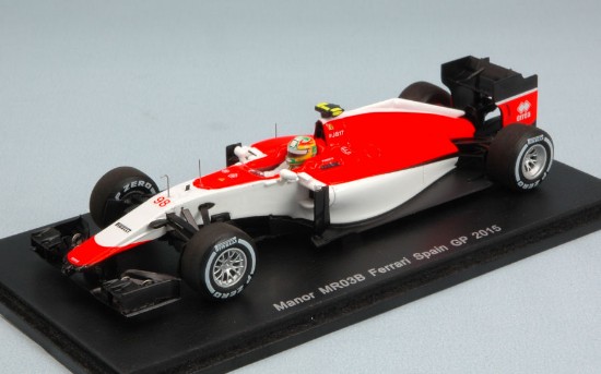Immagine di MANOR MARUSSIA FERRARI MR03B R.MERHI 2015 N.98 18th SPAIN GP 1:43