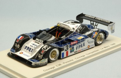 Immagine di COURAGE C36 N.3 ACCIDENT LM 1996 D.COTTAZ-P.ALLIOT-J.POLICAND 1:43