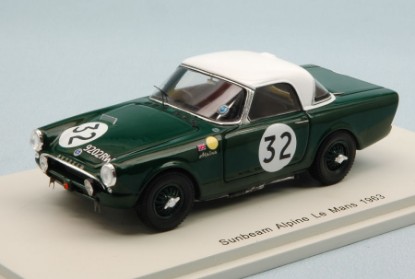 Immagine di SUNBEAM ALPINE N.32 17th LM 1963 I.LEWIS-K.BALLISAT 1:43
