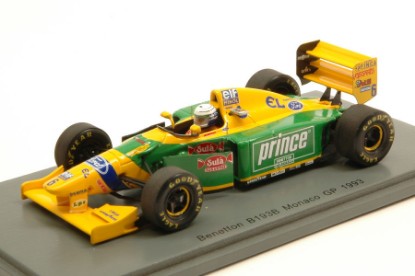 Immagine di BENETTON B193B R.PATRESE 1993 N.6 RETIRED MONACO GP 1:43