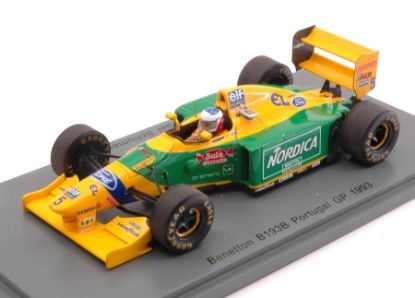 Immagine di BENETTON B193B M.SCHUMACHER 1993 N.5 WINNER PORTUGUESE GP 1:43