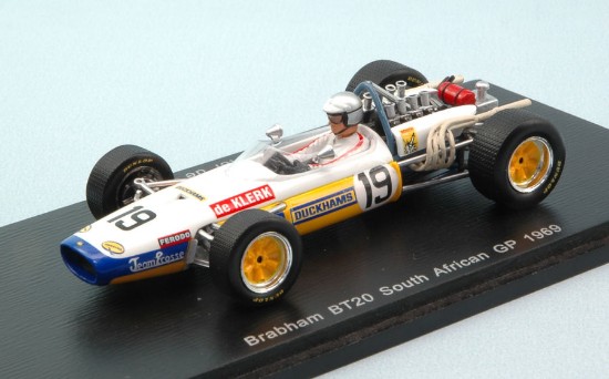Immagine di BRABHAM BT20 P.DE KLERK 1969 N.19 NC SOUTH AFRICAN GP 1:43