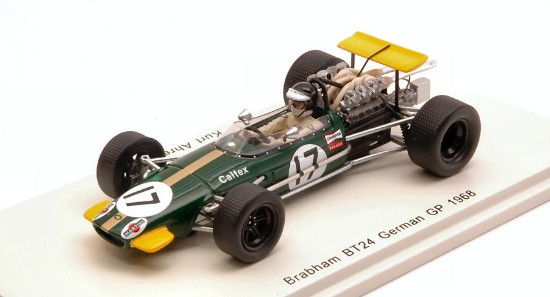 Immagine di BRABHAM BT24 KURT AHRENS 1968 N.17 12th GERMAN GP 1:43