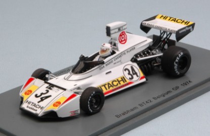 Immagine di BRABHAM BT42 TEDDY PILETTE 1974 N.34 17th BELGIAN GP 1:43