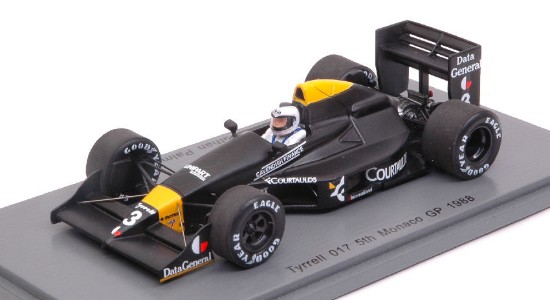 Immagine di TYRRELL 017 J.PALMER 1988 N.3 5th MONACO GP 1:43