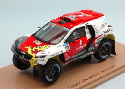 Immagine di PEUGEOT 2008 DKR15 N.328 20th DAKAR 2016
R.DUMAS-F.BORSOTTO 1:43