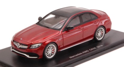 Immagine di MERCEDES AMG C63S 2016 PRUNE METALLIC W/BLACK ROOF 1:43