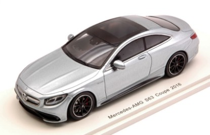 Immagine di MERCEDES AMG S 63 COUPE  2016 SILVERBLUE 1:43
