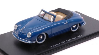 Immagine di PORSCHE 356 CABRIOLET 1951 BLUE 1:43