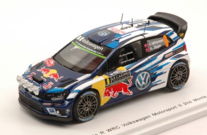 Immagine di VW POLO R WRC N.9 2nd MONTE CARLO 2016 A.MIKKELSEN-A.J.SYNNEVAG 1:43