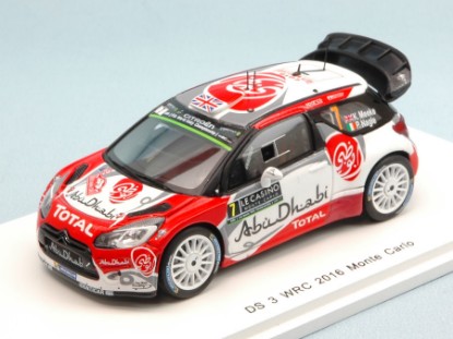 Immagine di CITROEN DS3 N.7 DNF MONTE CARLO 2016 K.MEEKE-P.NAGLE 1:43