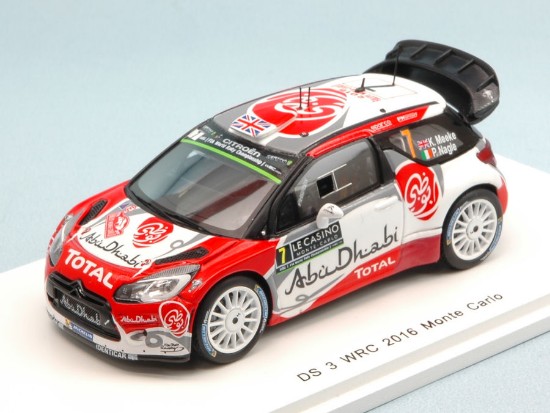 Immagine di CITROEN DS3 N.7 DNF MONTE CARLO 2016 K.MEEKE-P.NAGLE 1:43