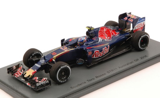 Immagine di TORO ROSSO STR11 MAX VERSTAPPEN 2016 N.33 10th AUSTRALIAN GP 1:43