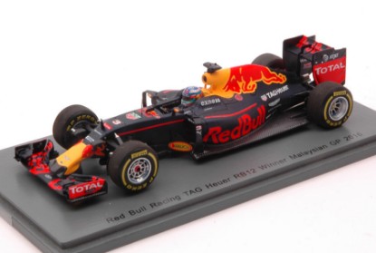 Immagine di RED BULL RB12 D.RICCIARDO 2016 N.3 WINNER MALAYSIAN GP 1:43