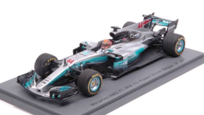 Immagine di MERCEDES F1 W08 L.HAMILTON 2017 N.44 "200th GP" WINNER BELGIAN GP 1:43