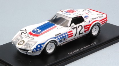 Immagine di CHEVROLET CORVETTE N.72 DNF LM 1972 J.GREENWOOD-A.CUDINI-B.DARNICHE 1:43