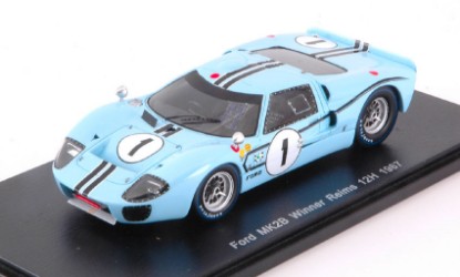 Immagine di FORD MKIIB N.1 WINNER 12 H REIMS 1967 J.SCHLESSER-G.LIGIER 1:43