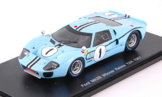 Immagine di FORD MKIIB N.1 WINNER 12 H REIMS 1967 J.SCHLESSER-G.LIGIER 1:43