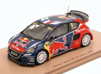 Immagine di PEUGEOT 208 WRX N.9 WINNER WORLD RX OF LATVIA 2016 SEBASTIAN LOEB 1:43
