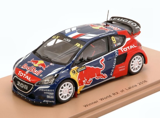 Immagine di PEUGEOT 208 WRX N.9 WINNER WORLD RX OF LATVIA 2016 SEBASTIAN LOEB 1:43
