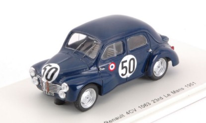 Immagine di RENAULT 4CV 1063 N.50 24th LM 1951 F.LANDON-A.BRIAT 1:43