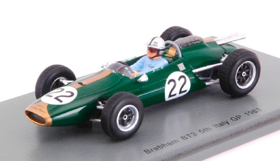 Immagine di BRABHAM BT3 JACK BRABHAM 1963 N.22 5th ITALY GP 1:43