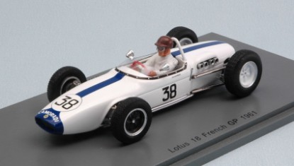 Immagine di LOTUS 18 IAN BURGESS 1961 N.38 14th FRENCH GP 1:43