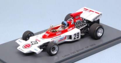 Immagine di LOTUS 72D DAVE CHARLTON 1972 N.29 RETIRED BRITISH GP 1:43