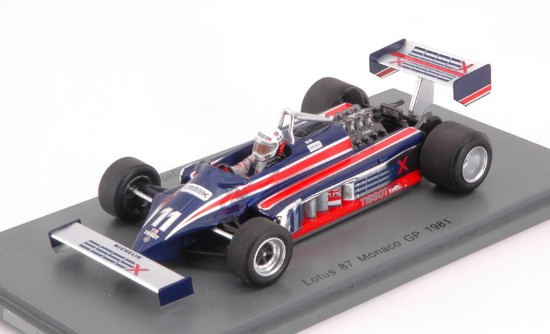 Immagine di LOTUS 87 ELIO DE ANGELIS 1981 N.11 DNF MONACO GP 1:43