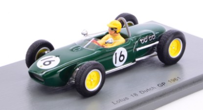 Immagine di LOTUS 18 TREVOR TAYLOR 1961 N.16 13th DUTCH GP 1:43