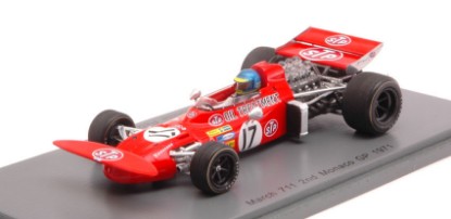 Immagine di MARCH 711 RONNIE PETERSON 1971 N.17 2nd MONACO GP 1:43
