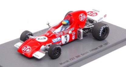 Immagine di MARCH 721 R.PETERSON 1972 N.3 5th SOUTH AFRICAN GP 1:43
