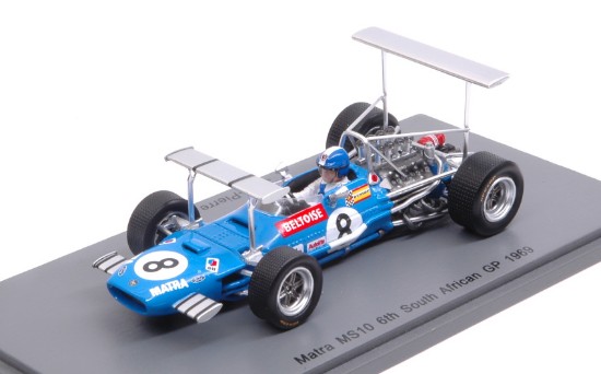 Immagine di MATRA MS10 J-P.BELTOISE 1969 N.8 6th SOUTH AFRICAN GP 1:43