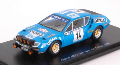 Immagine di ALPINE A310 N.14 3rd TOUR DE CORSE 1976 J.P.MANZAGOL-J.F.FILIPPI 1:43