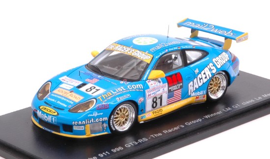 Immagine di PORSCHE 996 GT3 RS N.81 16th LM 2002 K.BUCKLER-T.BERNHARD-L.LUHR 1:43