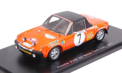 Immagine di PORSCHE 914/6 N.7 3rd MONTE CARLO 1971 B.WALDEGARD-H.THORZELIUS 1:43