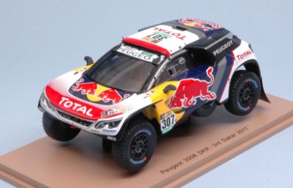 Immagine di PEUGEOT 3008 DKR N.307 3rd DAKAR 2017 DESPRES-CASTERA 1:43