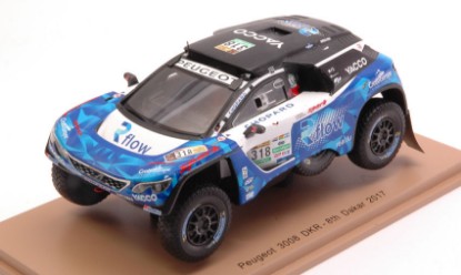 Immagine di PEUGEOT 3008 DKR N.318 8th DAKAR 2017 DUMAS-GUEHENNEC 1:43