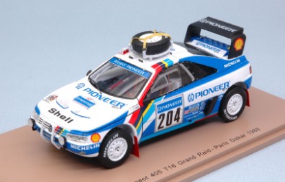 Immagine di PEUGEOT 405 T16 N.204 DQ PARIS DAKAR 1988 A.VATANEN-B.BERGLUND 1:43