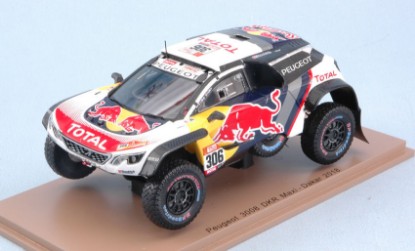 Immagine di PEUGEOT 3008 DKR MAXI N.306 DAKAR 2018 S.LOEB-D.ELENA 1:43