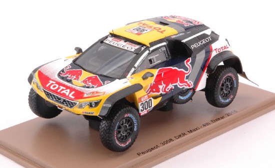 Immagine di PEUGEOT 3008 DKR MAXI N.300 4th DAKAR 2018 S.PETERHANSEL.P.COTTRET 1:43